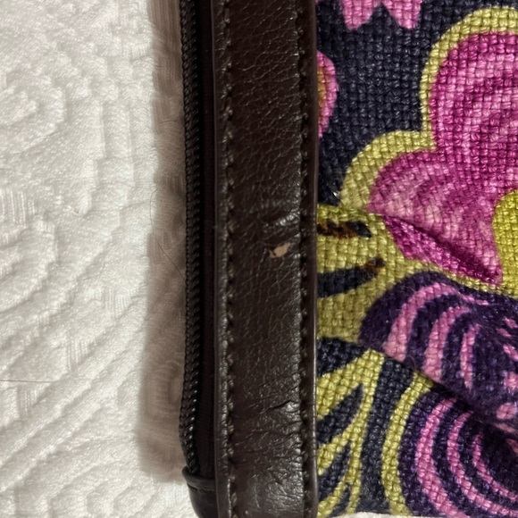 Spartina Port Passage leather and linen pouch - Picture 5 of 7